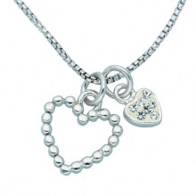 Damen 925 Silber Anhänger mit Zirkonia 45 cm Ø 0,85 mm Damen 925 Silber Anhänger mit Zirkonia 45 cm Ø 0,85 mm