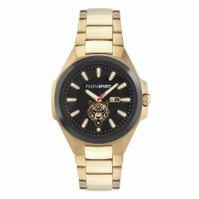 Plein Sport Uhr Herren TIGERMASTER PS7BA0824 Gold / Schwarz Plein Sport Uhr Herren TIGERMASTER PS7BA0824 Gold / Schwarz