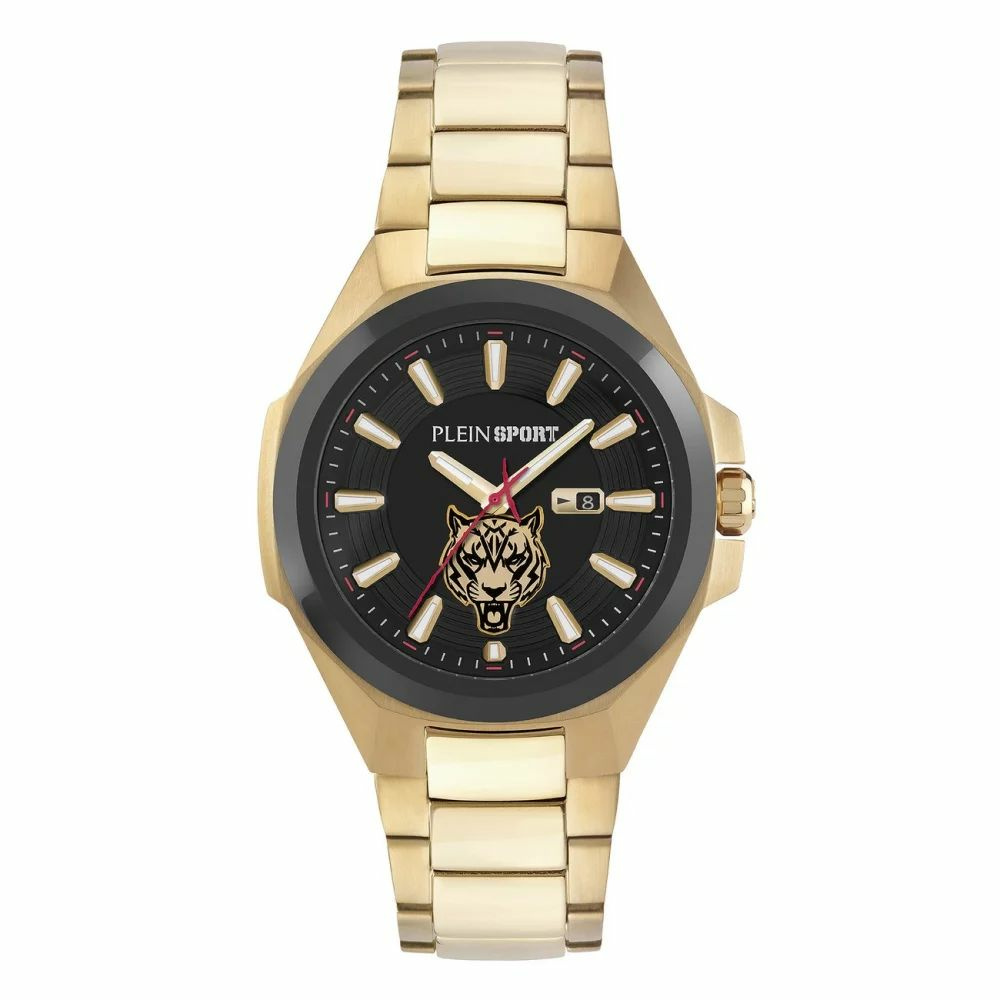 Plein Sport Uhr Herren TIGERMASTER PS7BA0824 Gold / Schwarz Plein Sport Uhr Herren TIGERMASTER PS7BA0824 Gold / Schwarz