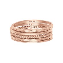 Ring Stapelringe Stacking Bandring 5er Set 925 Silber Ring Stapelringe Stacking Bandring 5er Set 925 Silber