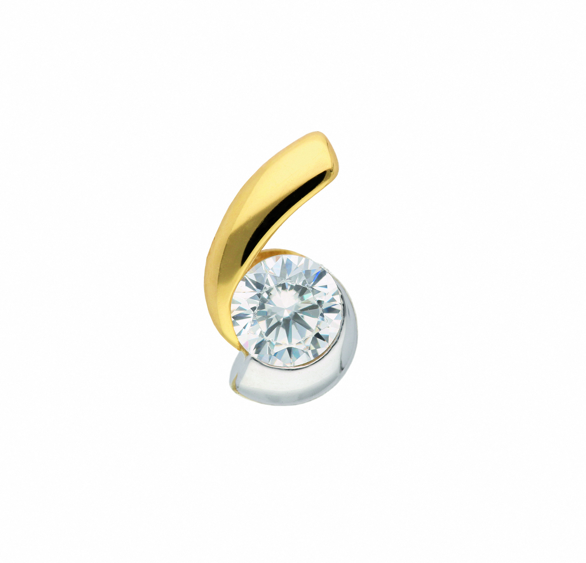 Damen 585 Gold Anhänger mit Zirkonia Damen 585 Gold Anhänger mit Zirkonia