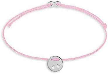 Xenox Damen Armband Crazy Daisy Herzen Coin mit rosa Nylonband Silber XS1683 Xenox Damen Armband Crazy Daisy Herzen Coin mit rosa Nylonband Silber XS1683