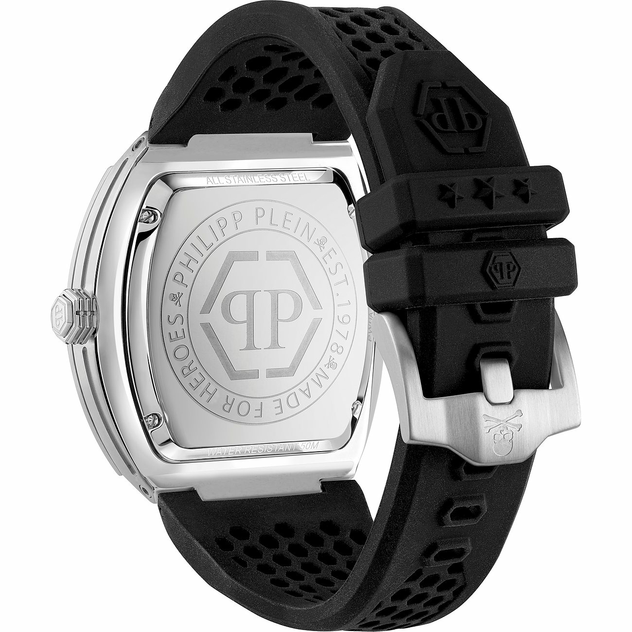 Philipp Plein Uhr Herren The Hexagon Phantom Schwarz PWPUA0524 – Bild 3