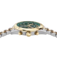 Versace Uhr Herren Chronograph Athletics Chrono Silber/Gold/Grün VEKJA0625 Versace Uhr Herren Chronograph Athletics Chrono Silber/Gold/Grün VEKJA0625
