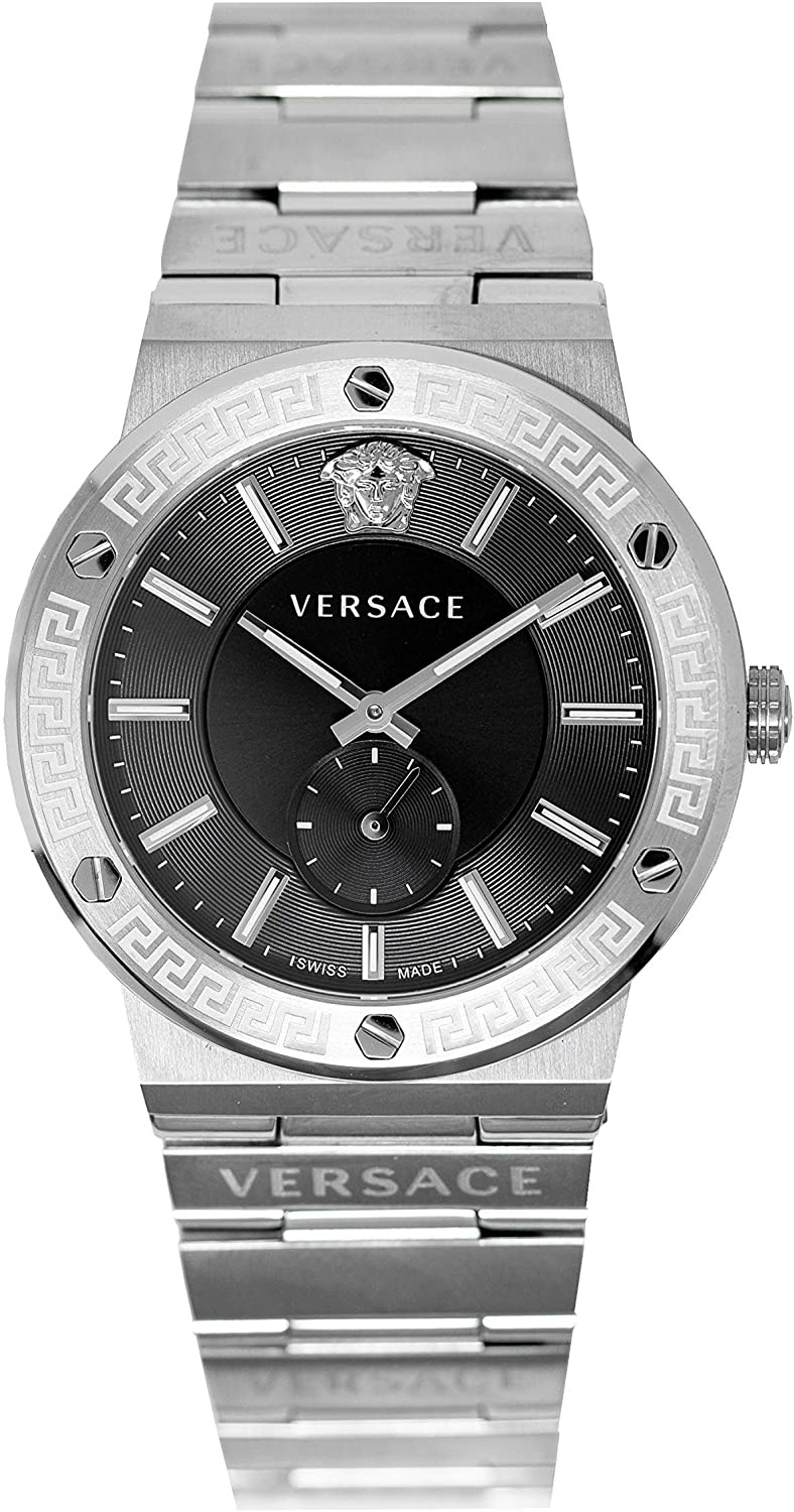 Versace Herren Armbanduhr GRECA LOGO 41 D/BLK BAND WITH VERSACE LOGO VEVI007 20 – Bild 2