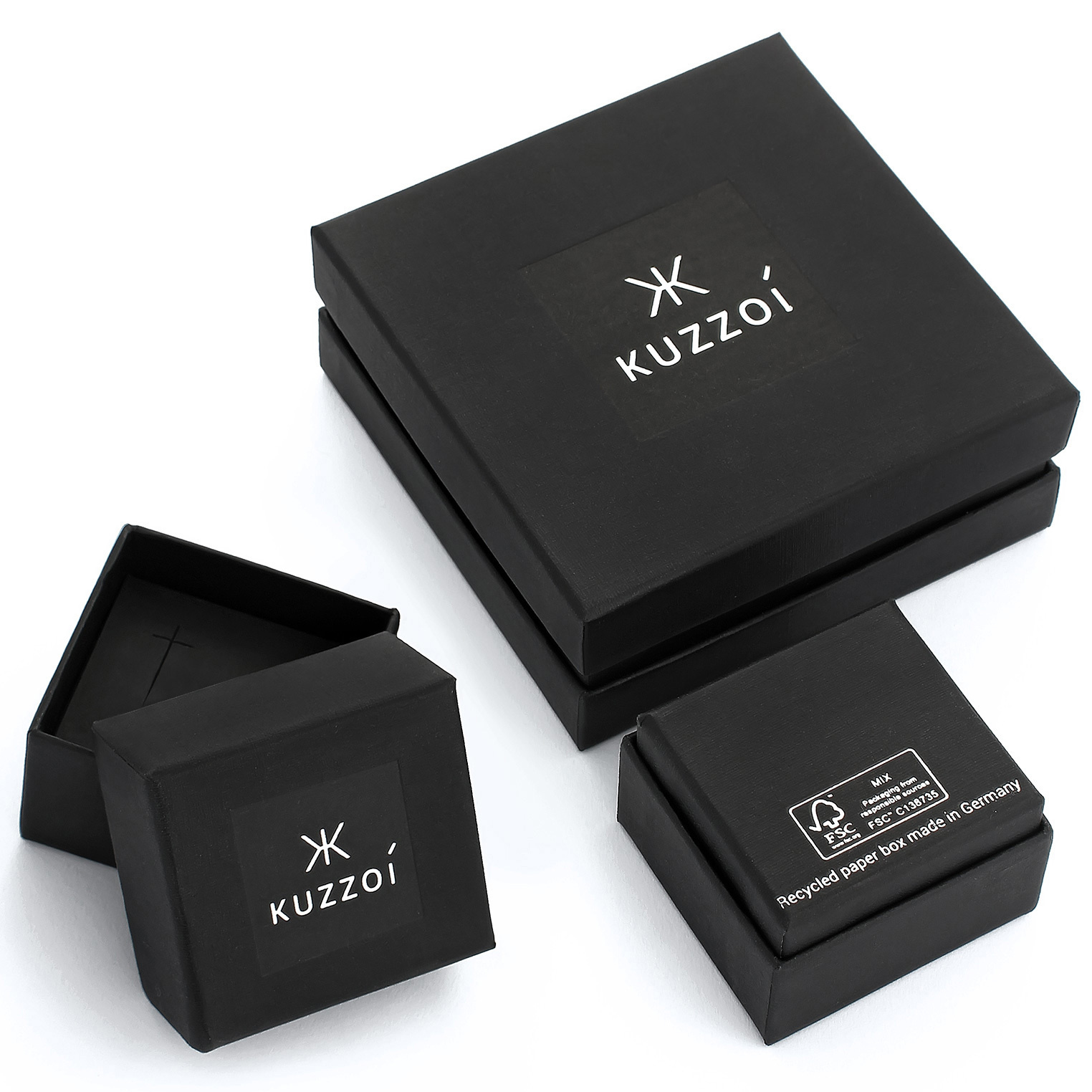 Armband Herren Echtleder Geflochten Karabiner 925 Silber – Bild 3