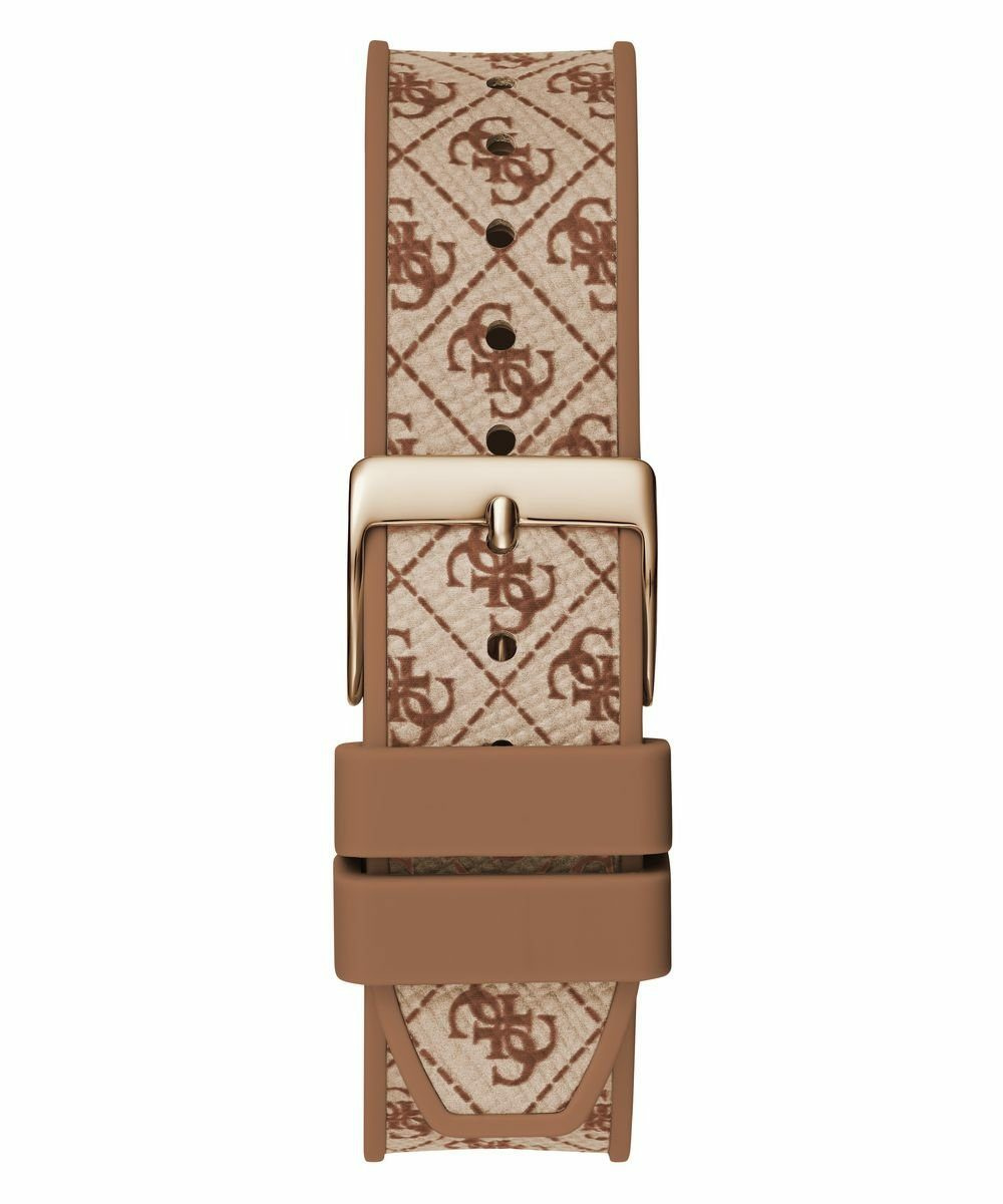 Guess Damen Multifunkion Armbanduhr CHARISMA braun, roségold 38 mm GW0699L2 – Bild 3