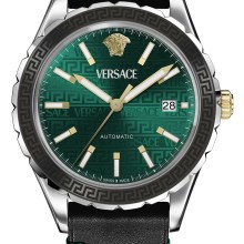 Versace Herren-Armbanduhr Hellenyium Automatic grün schwarz VEQCA0124 Versace Herren-Armbanduhr Hellenyium Automatic grün schwarz VEQCA0124