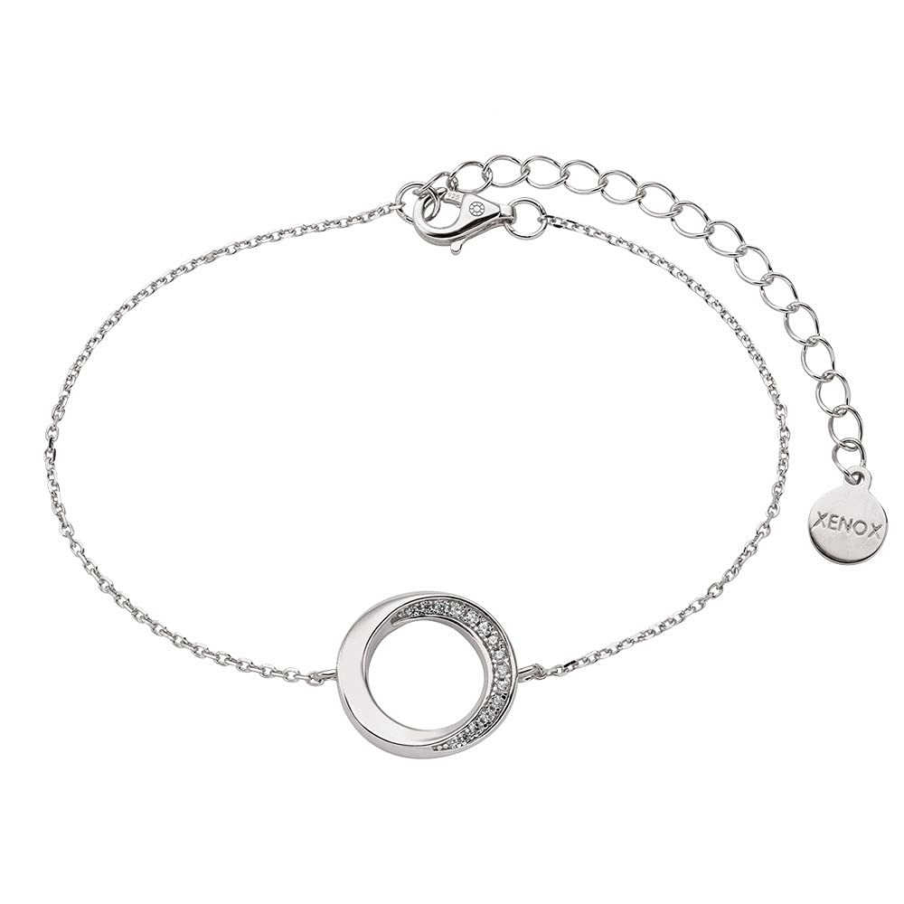 XENOX XS2128 Damen Armband Sterling-Silber 925 Silber weiß Zirkonia 20 cm XENOX XS2128 Damen Armband Sterling-Silber 925 Silber weiß Zirkonia 20 cm