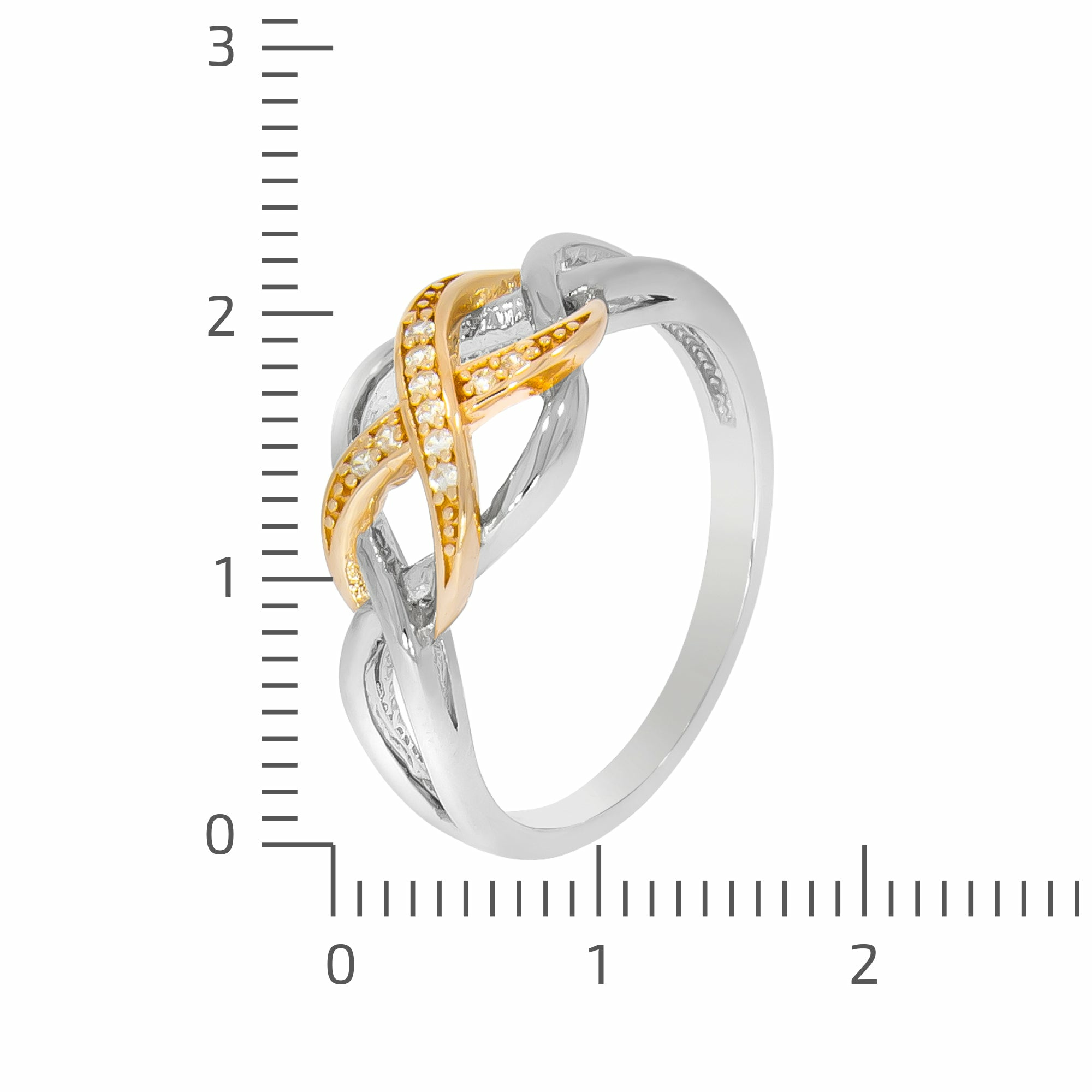 Zeeme Silver Silber 925 zweifarbig mit Unendlichkeits-Motiv Ring 41677804666974 – Bild 3