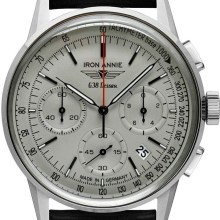 Iron Annie Herrenuhr mit Lederband Serie G38 Dessau Quarz Chronograph Datum 5376 Iron Annie Herrenuhr mit Lederband Serie G38 Dessau Quarz Chronograph Datum 5376