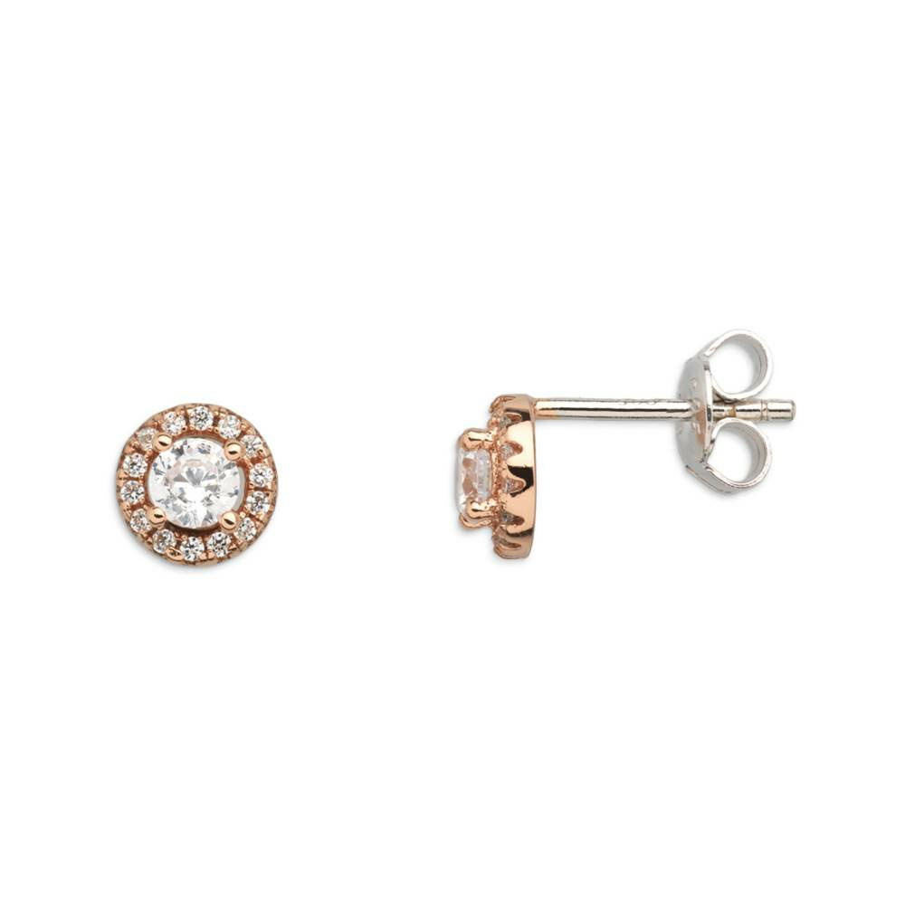 Damen-Ohrstecker Silver Circle Halo XS7364R Damen-Ohrstecker Silver Circle Halo XS7364R
