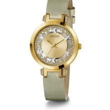 GUESS Damen Goldfarbene Uhr Crystal clear GW0535L4 GUESS Damen Goldfarbene Uhr Crystal clear GW0535L4