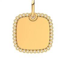 Pandora Anhänger Goldfarben Eckige Gravurplatte 364009C01 Pandora Anhänger Goldfarben Eckige Gravurplatte 364009C01