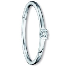0.04 ct  Diamant Brillant Ring aus 585 Weißgold 0.04 ct  Diamant Brillant Ring aus 585 Weißgold