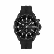 Plein Sport Herren Chronograph IMPACT PSBEA0324 Schwarz IP Edelstahl 46 mm Plein Sport Herren Chronograph IMPACT PSBEA0324 Schwarz IP Edelstahl 46 mm