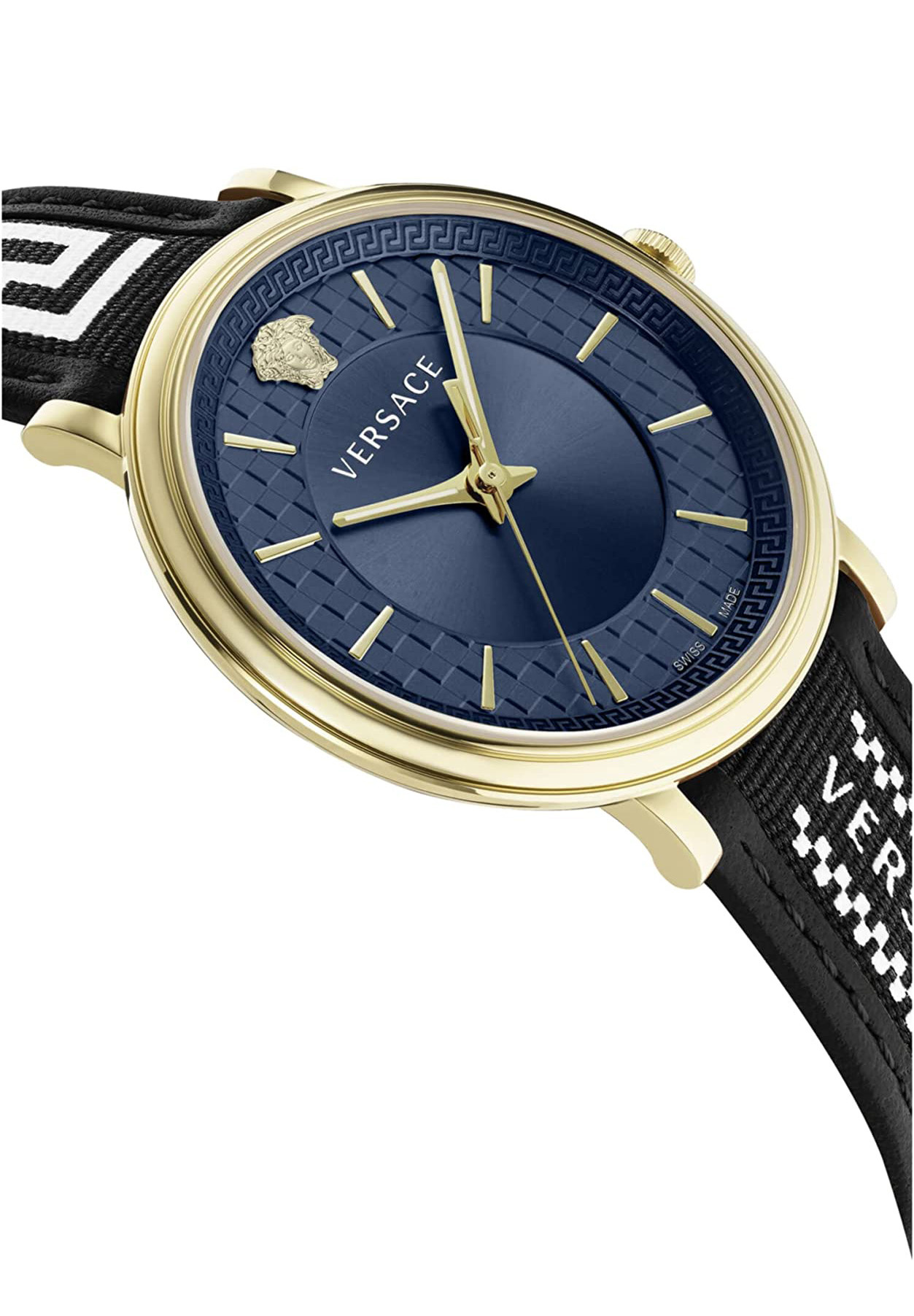 Versace Uhr Herrenuhr V‑CIRCLE VE5A01821 Blau/Gold – Bild 3