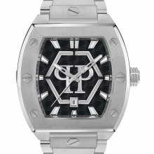 Philipp Plein Herrenuhr The Hexagon Phantom silber schwarz PWPUA0725 Philipp Plein Herrenuhr The Hexagon Phantom silber schwarz PWPUA0725