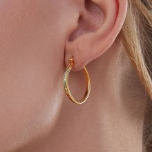 Creolen 925/-Sterling Silber vergoldet Zirkonia bunt Rainbow 41184630997086 Creolen 925/-Sterling Silber vergoldet Zirkonia bunt Rainbow 41184630997086