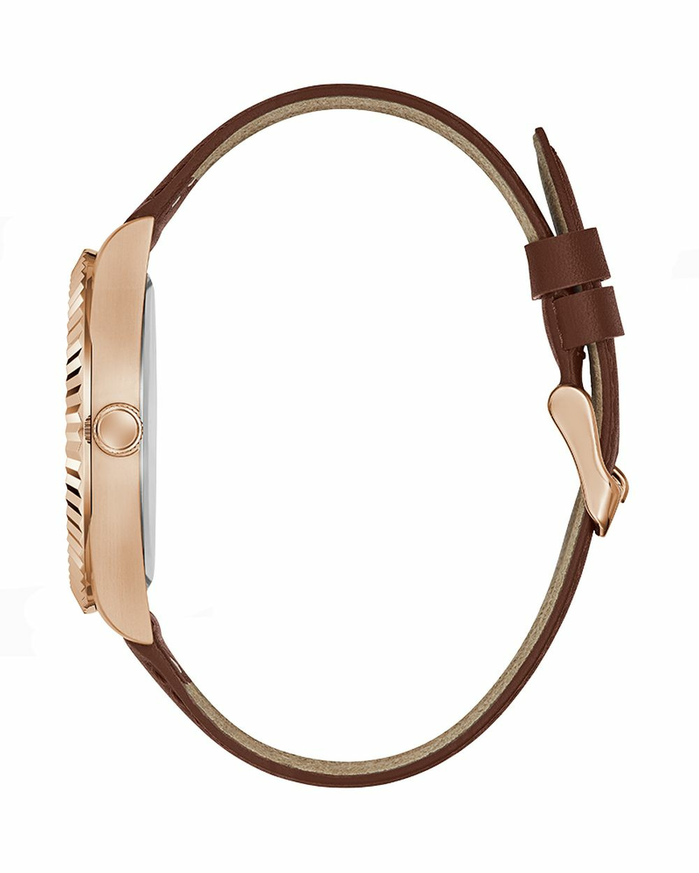 Guess Herren Armbanduhr Umweltfreundlich Connoisseur braun, rosegold 42 mm GW035... – Bild 2