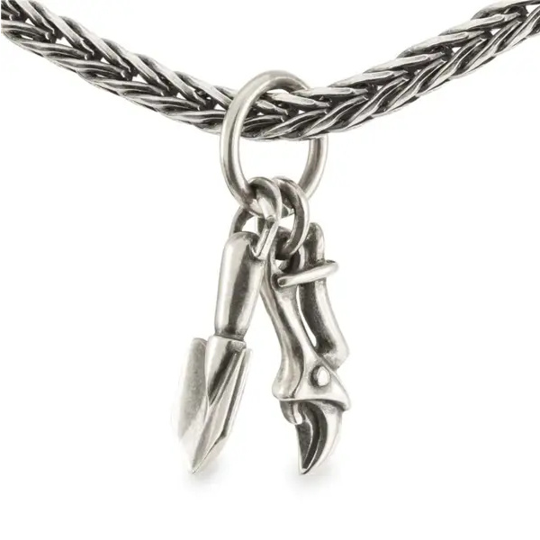 Trollbeads Grüner Daumen Bead Silber TAGBE-30198 Trollbeads Grüner Daumen Bead Silber TAGBE-30198