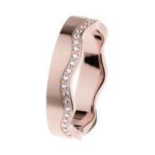 Ernstes Design Damen Wellenring mit Zirkonia Reihe Größe 57 Rosegold R555-57 Ernstes Design Damen Wellenring mit Zirkonia Reihe Größe 57 Rosegold R555-57