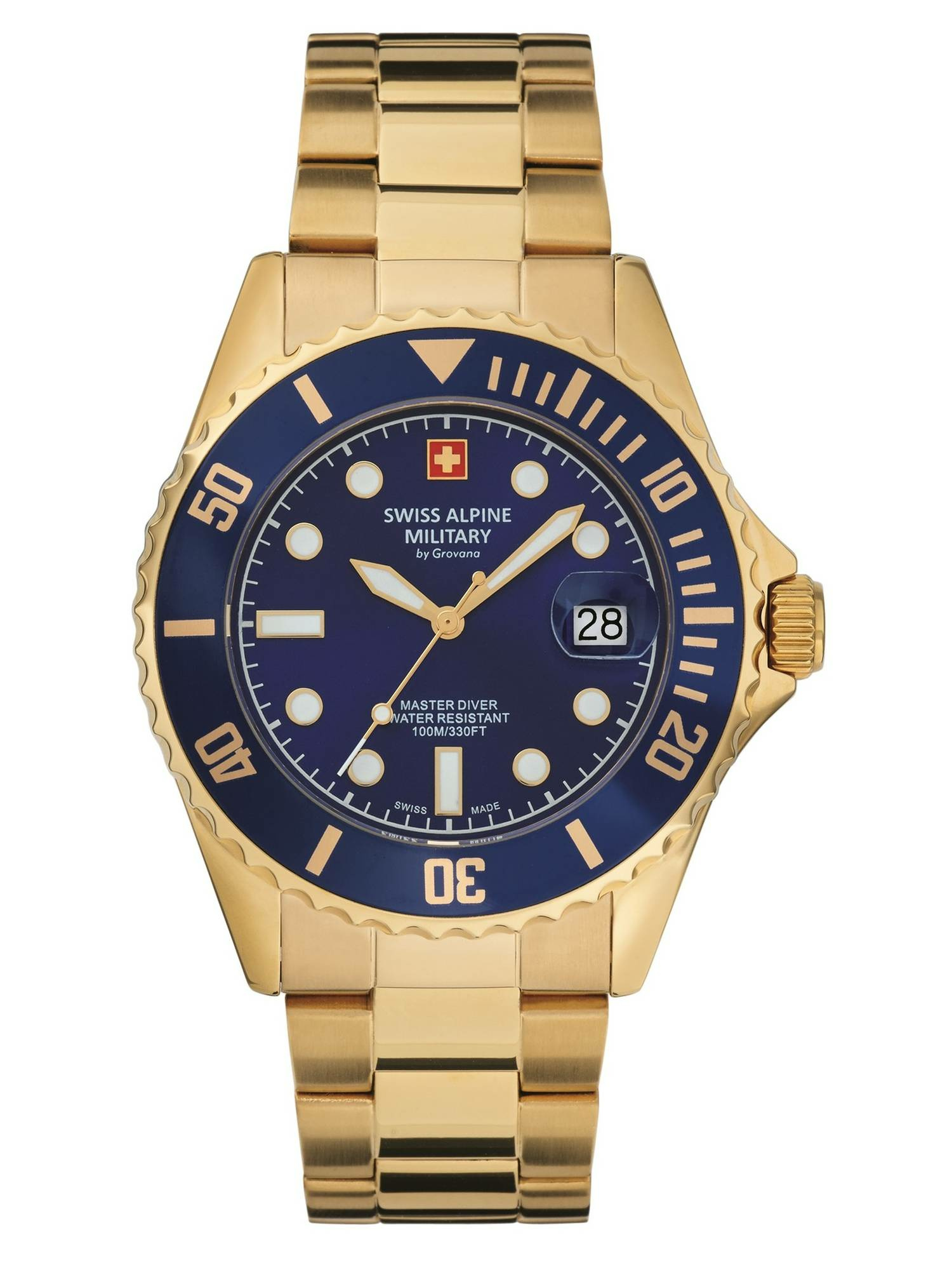 Swiss Alpine Military Herren Armbanduhr Edelstahl 7053.1115 – Bild 2