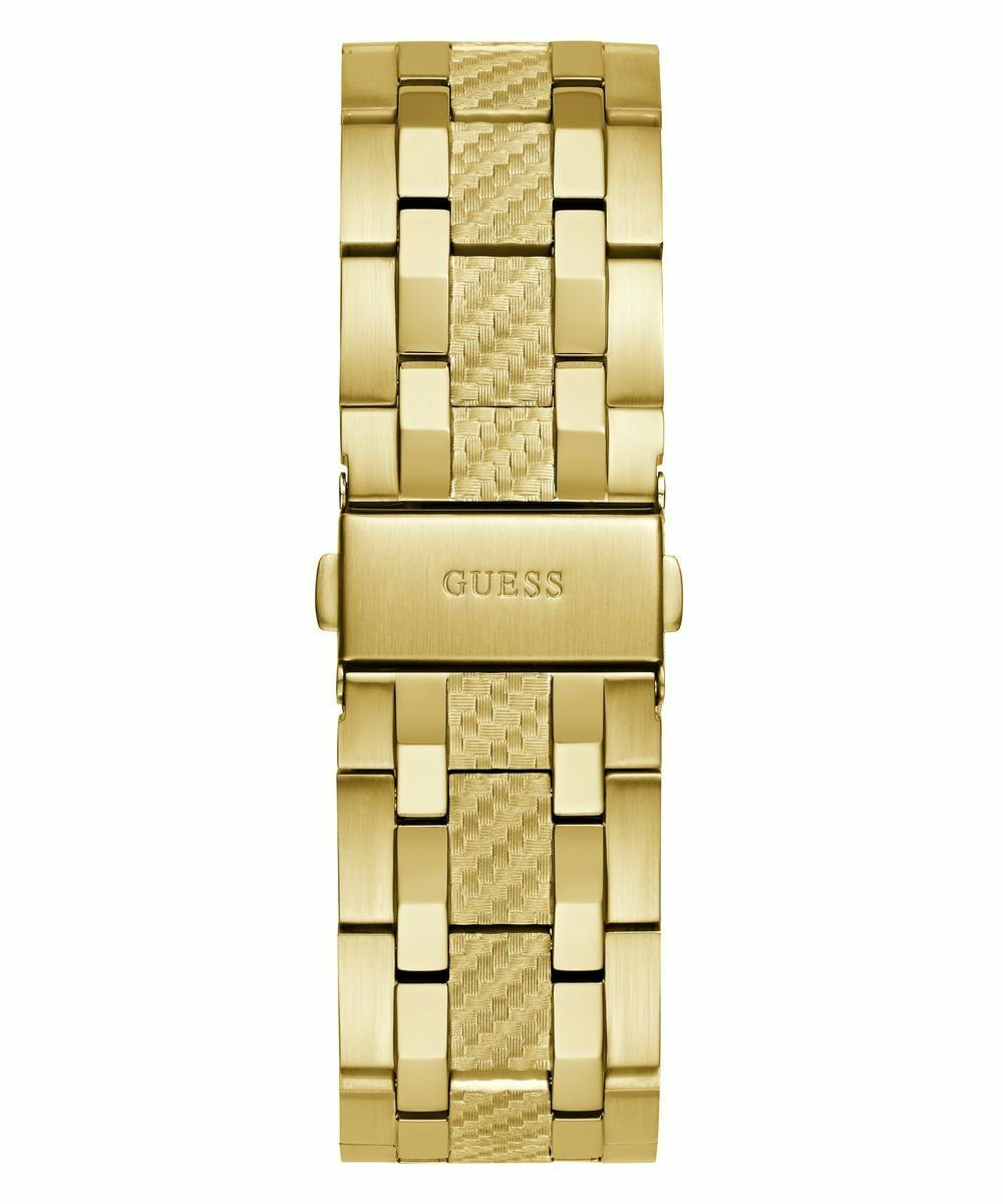 Guess Herren Multifunkion Armbanduhr RESISTANCE gold, blau 44 mm GW0714G2 – Bild 2