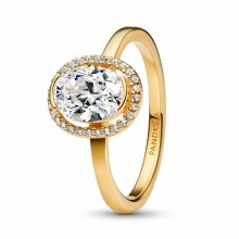 Pandora Damen-Ring Ovaler Funkelnder Heiligenschein 163802C01-54 Pandora Damen-Ring Ovaler Funkelnder Heiligenschein 163802C01-54