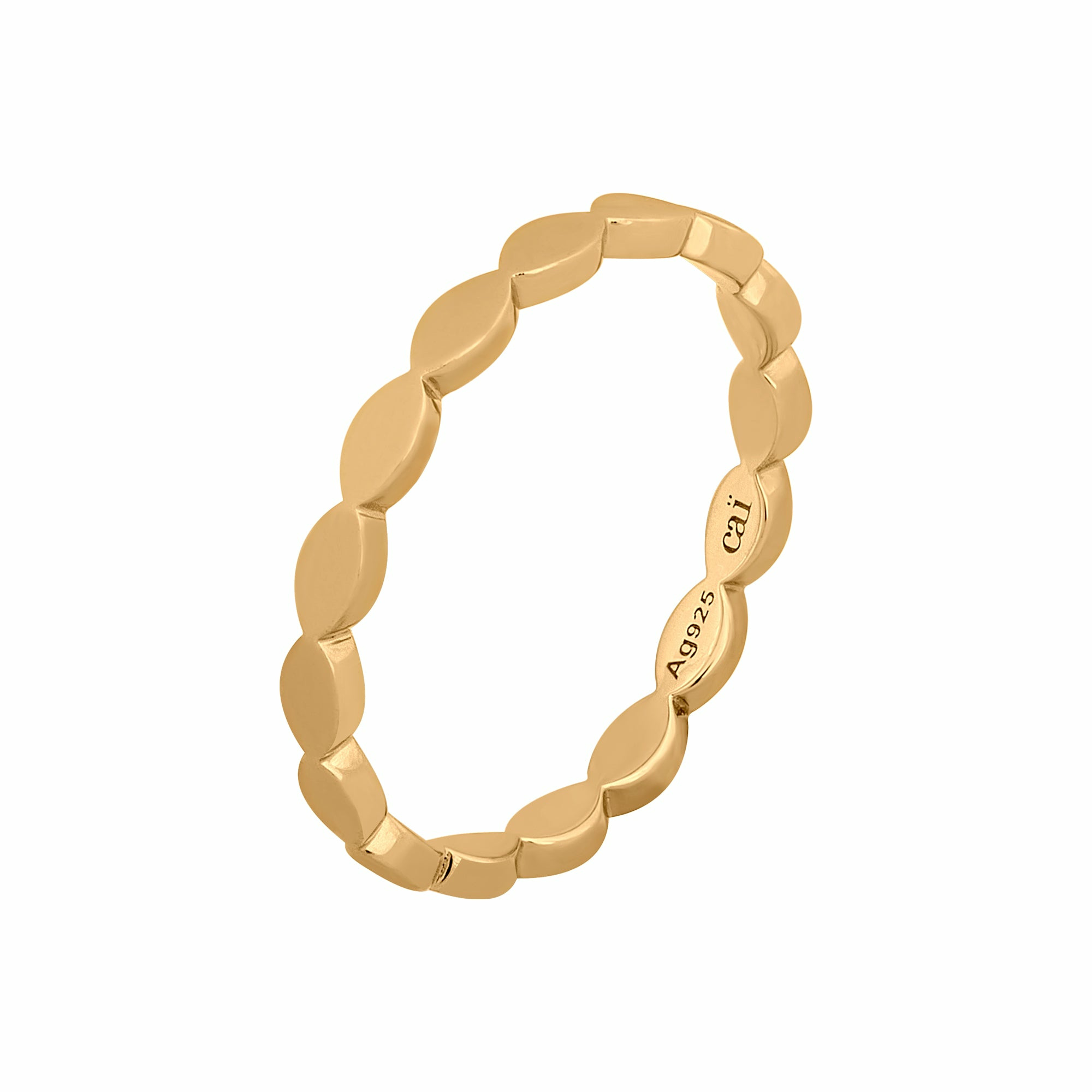 Ring 925/- Sterling Silber vergoldet mattiert Stacking 41184735166558 Ring 925/- Sterling Silber vergoldet mattiert Stacking 41184735166558