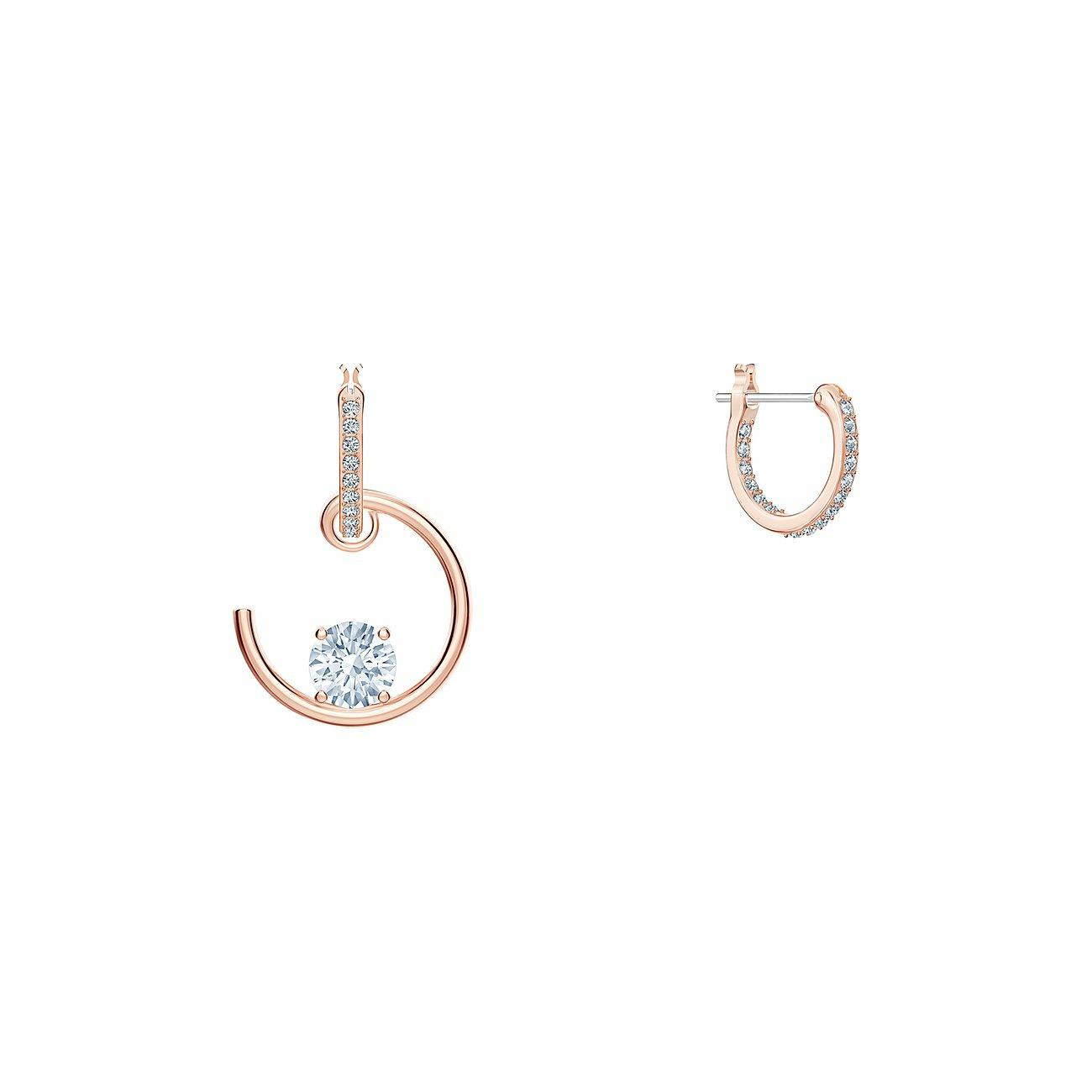 Swarovski Ohrhänger Damen North Roségold Weiß 5493391 – Bild 3