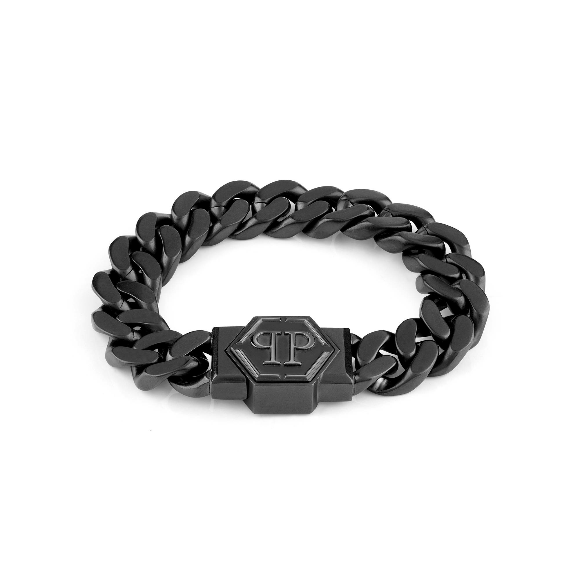 Philipp Plein Herren Armband Armkette Edelstahl Hexagon – Bild 2