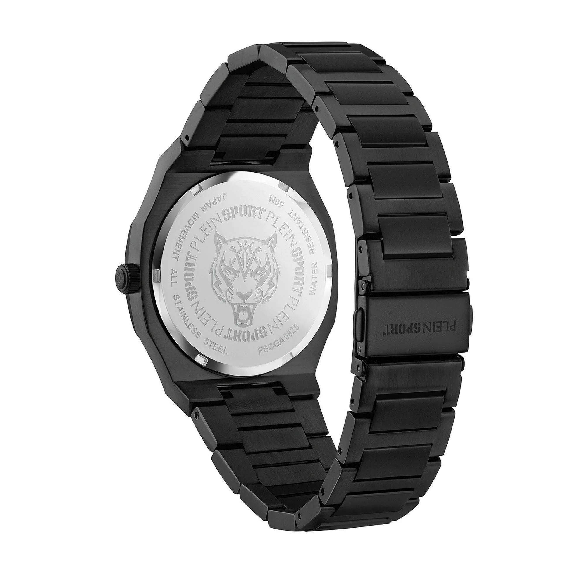 Plein Sport Herrenuhr Metronaut PSCGA0825 Schwarz IP 42 mm – Bild 3