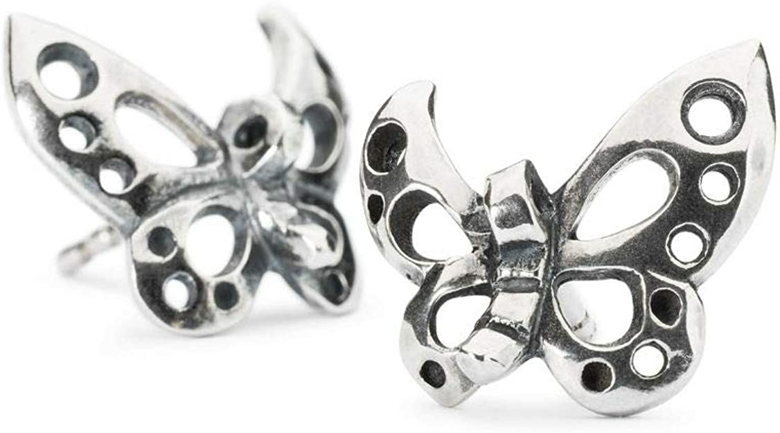 Trollbeads Damen-Ohrstecker Schmetterlinge 925 Sterling Silber TAGEA-00086 Trollbeads Damen-Ohrstecker Schmetterlinge 925 Sterling Silber TAGEA-00086