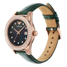 Emporio Armani Damen Armbanduhr Roségold/Schwarz AR11506 Emporio Armani Damen Armbanduhr Roségold/Schwarz AR11506