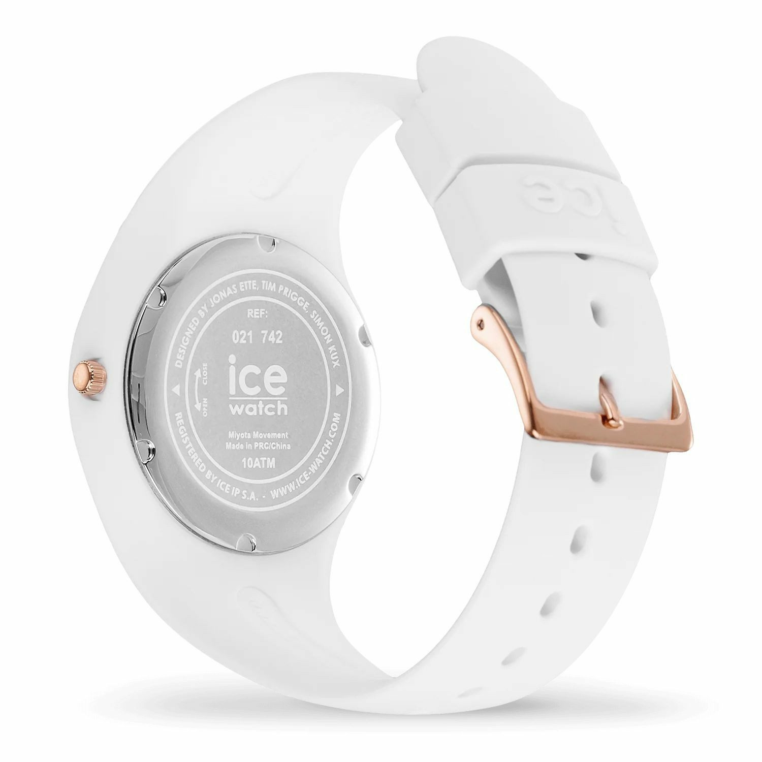 Ice-Watch Analoguhr Damen ICE Flower White bouquet weiß roségold 021742 – Bild 3