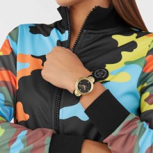 Philipp Plein Uhr Damen Supernova PSLEA0224 Schwarz / Gold Philipp Plein Uhr Damen Supernova PSLEA0224 Schwarz / Gold