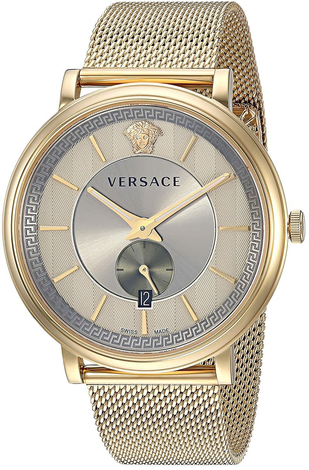 Versace Herren-Armbanduhr V-Circle Manifesto Edition Schweizer Quarz Edelstahl V... Versace Herren-Armbanduhr V-Circle Manifesto Edition Schweizer Quarz Edelstahl V...