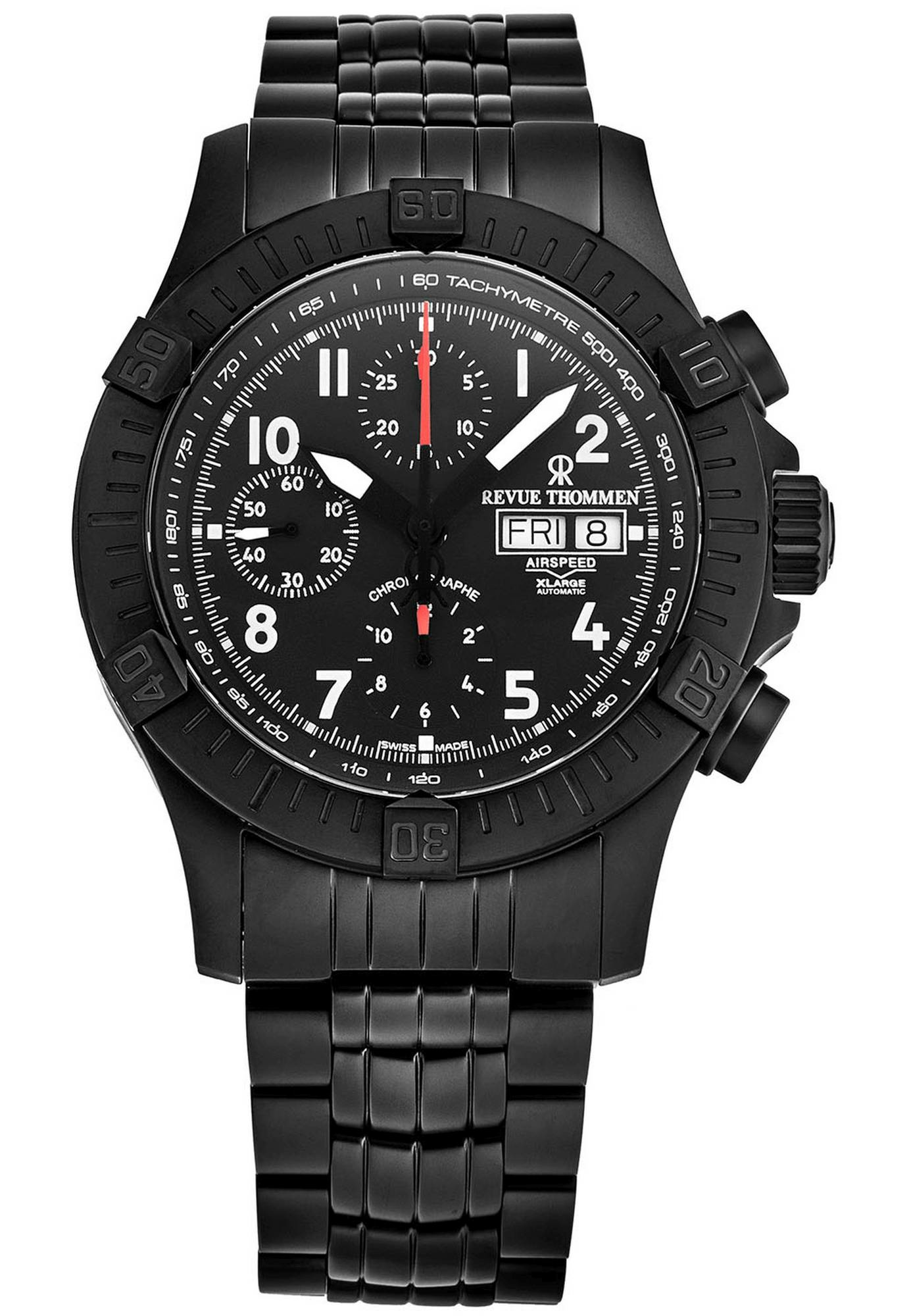 Revue Thommen Automatik Armbanduhr Airspeed Xlarge Pioneer Chrono – Bild 2