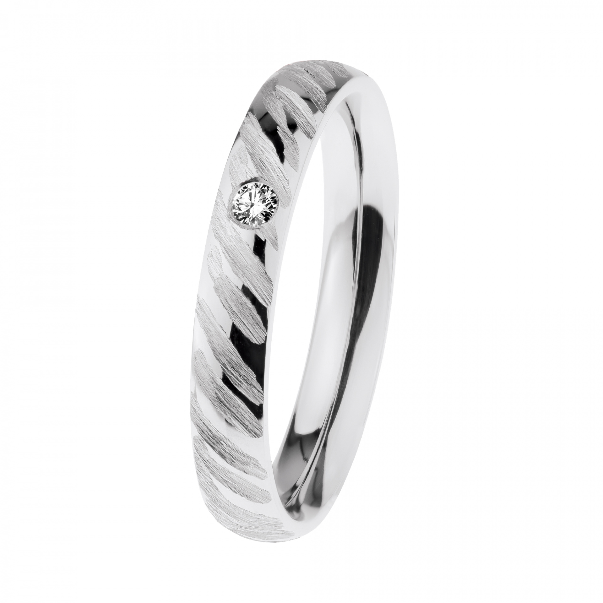 Ernstes Design Damen Trauring mit Diamant R643-55 Ernstes Design Damen Trauring mit Diamant R643-55