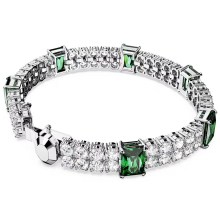 Swarovski Armband Unisex Matrix Tennis Grün, Weiß Rhodiniert 48/M 5666163 Swarovski Armband Unisex Matrix Tennis Grün, Weiß Rhodiniert 48/M 5666163
