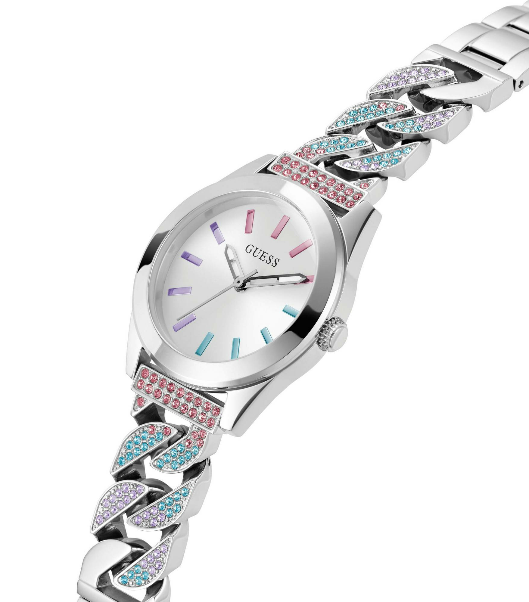 Guess Damen Armbanduhr SERENA silber 32 mm GW0546L4 – Bild 3