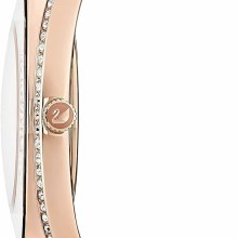 SWAROVSKI Damen Armbanduhr CRYSTALLINE AURA Lederarmband, Grau, Roségoldfarbenes... SWAROVSKI Damen Armbanduhr CRYSTALLINE AURA Lederarmband, Grau, Roségoldfarbenes...