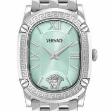 Versace Uhr Damen Greca Couture Silber Blau Edelstahl VE1B01025 Versace Uhr Damen Greca Couture Silber Blau Edelstahl VE1B01025