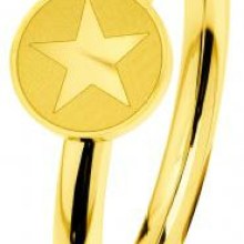 Ernstes Design Damen Ring mit Stern Motiv Größe 55 Gold R487 Ernstes Design Damen Ring mit Stern Motiv Größe 55 Gold R487