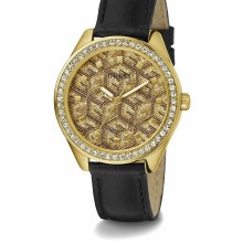 Guess Damen Armbanduhr G Gloss schwarz, gold 36 mm GW0608L2 Guess Damen Armbanduhr G Gloss schwarz, gold 36 mm GW0608L2