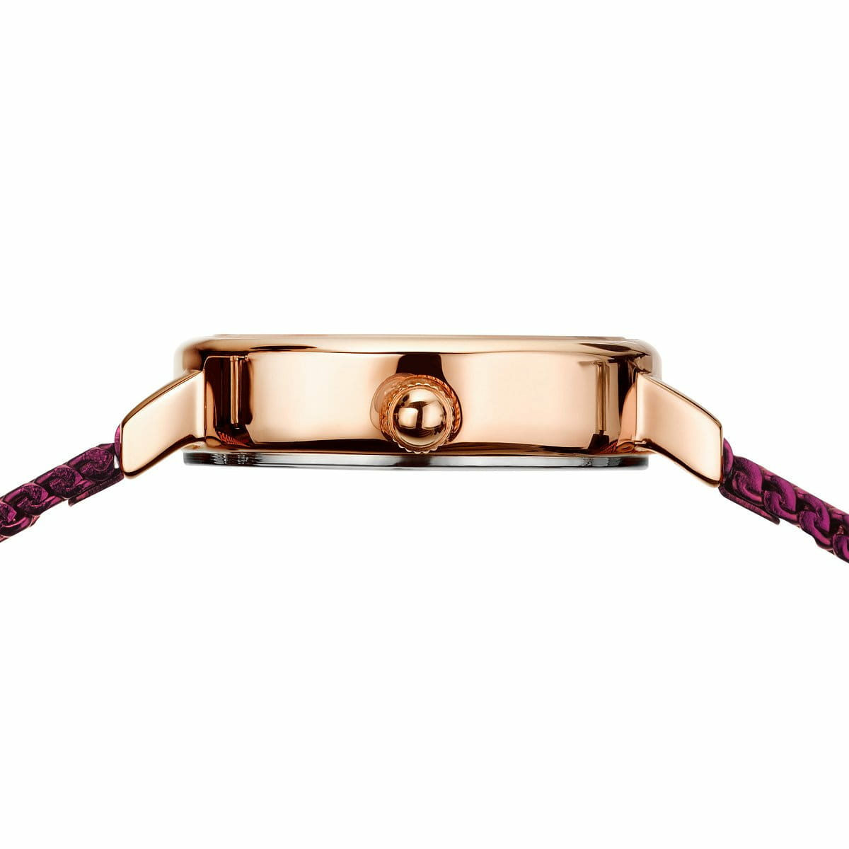 Bering Damen Armbanduhr classic Roségold mit Lila Milanaise Armband 11022-969 – Bild 3