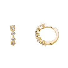 XENOX Damen Creolen XS2039, 925er Silber XENOX Damen Creolen XS2039, 925er Silber