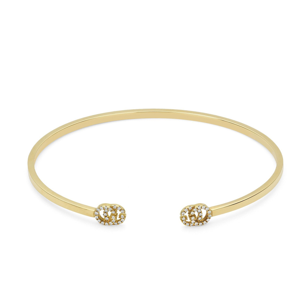 Gucci GG Running Manschettenarmband mit Diamanten aus 18K Gelbgold YBA4816620... Gucci GG Running Manschettenarmband mit Diamanten aus 18K Gelbgold YBA4816620...