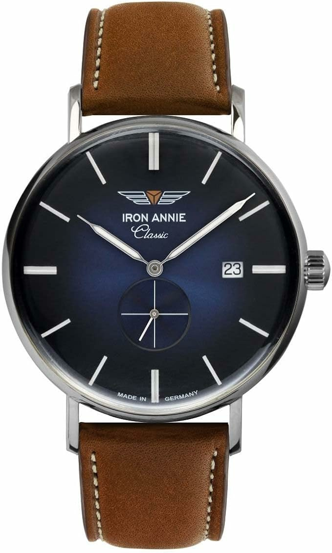 Iron Annie Herrenuhr Analoguhr Classic mit Lederband Braun 5938-3 – Bild 2